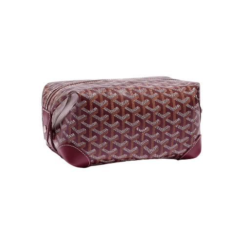 GOYARD Bowling 25 Toiletry Bag Burgundy