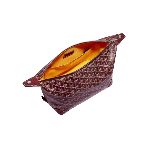 GOYARD Bowling 25 Toiletry Bag Burgundy
