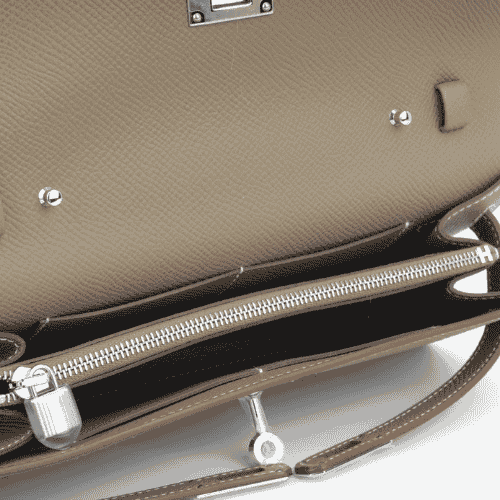 HERMES Kelly To Go Wallet - Etoupe Epsom