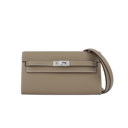 HERMES Kelly To Go Wallet - Etoupe Epsom