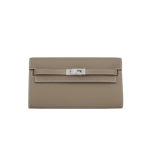 HERMES Kelly To Go Wallet - Etoupe Epsom
