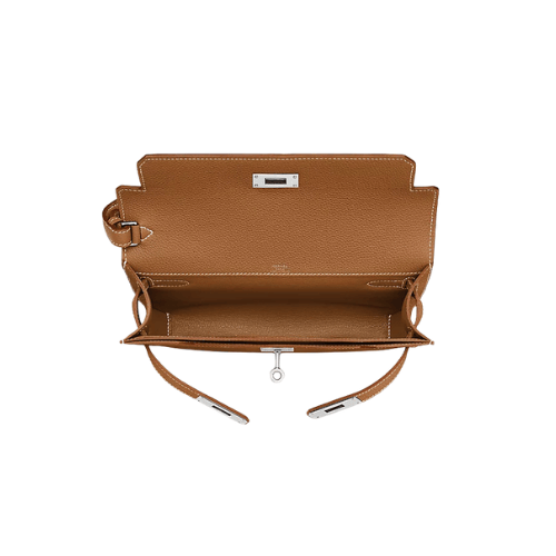 HERMES Kelly depeches 25 pouch gold