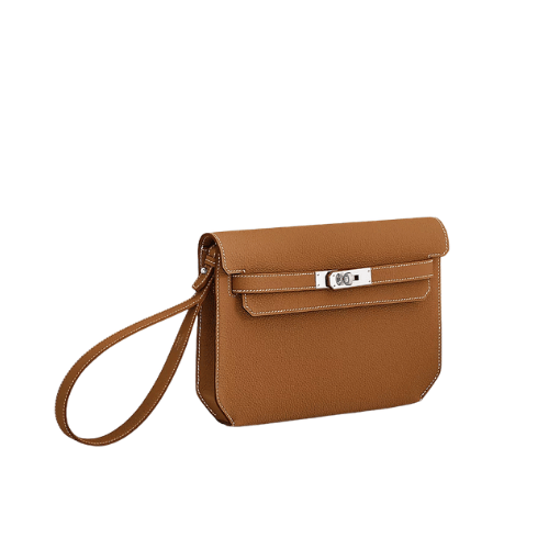 HERMES Kelly depeches 25 pouch gold