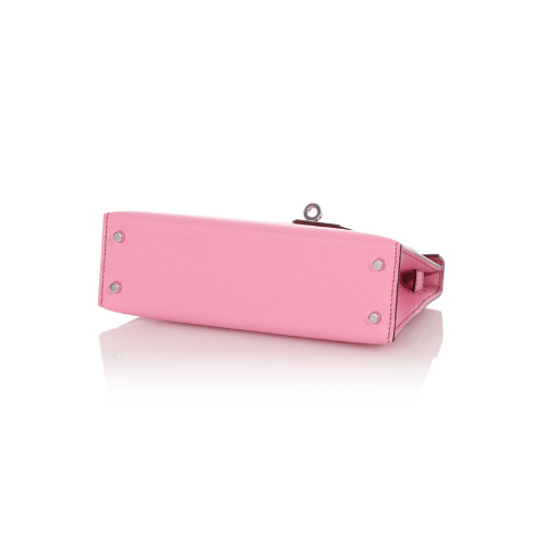 HERMES Bubblegum Pink Kelly Palladium Hardware