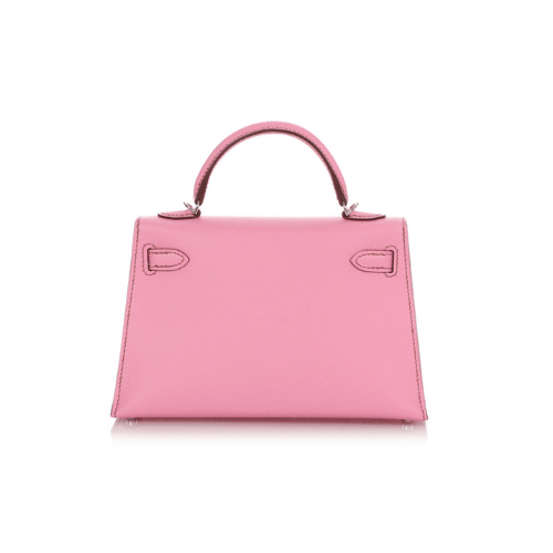 HERMES Bubblegum Pink Kelly Palladium Hardware