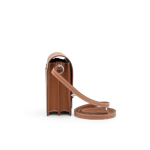 HERMES Gold Evercolor Mini Roulis 18 Palladium Hardware