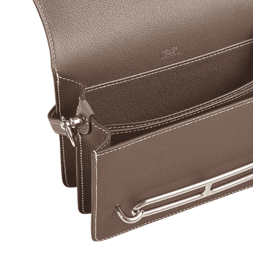 HERMES étoupe Evercolor Mini Roulis 18 Palladium Hardware