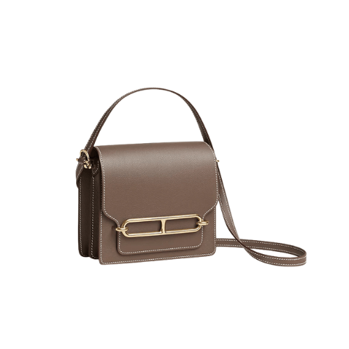 HERMES étoupe Evercolor Mini Roulis 18 Gold Hardware