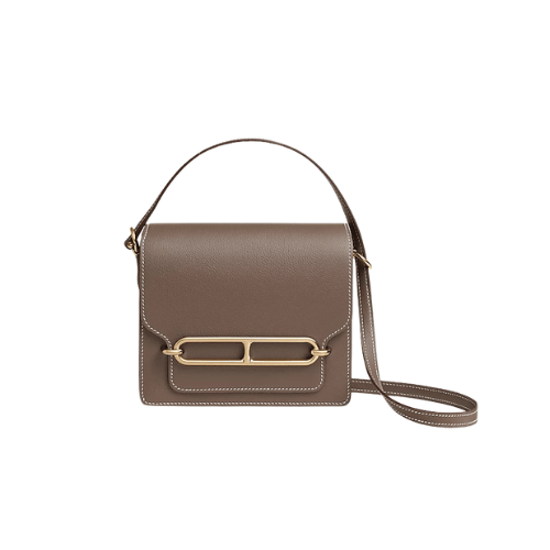 HERMES étoupe Evercolor Mini Roulis 18 Gold Hardware