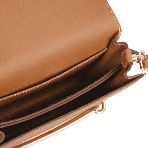 HERMES Gold Evercolor Mini Roulis 18 Gold Hardware