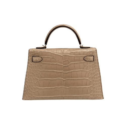 HERMES Kelly II Beige Alligator