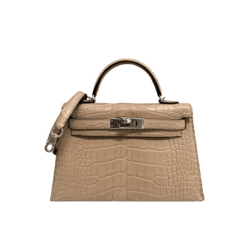 HERMES Kelly II Beige Alligator