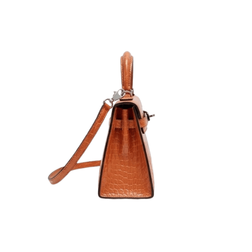 HERMES Kelly II Orange Alligator