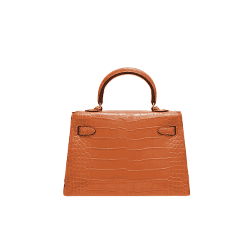 HERMES Kelly II Orange Alligator