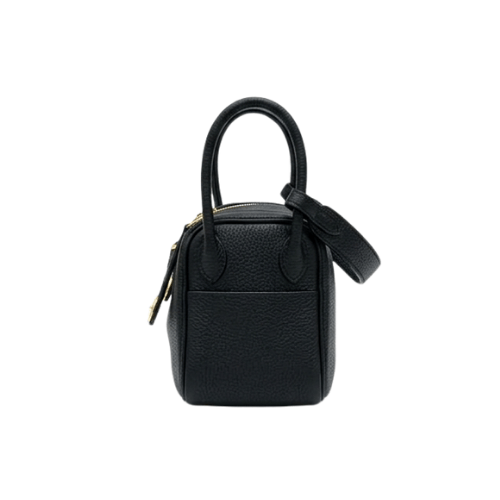 HERMES Taurillon Clemence Mini Lindy Black