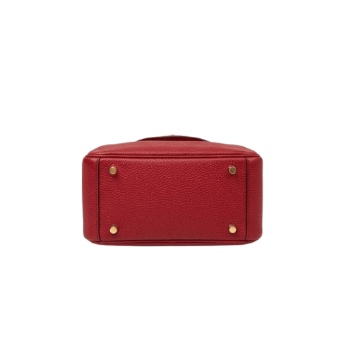 HERMES Taurillon Clemence Mini Lindy Red