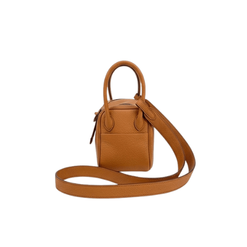 HERMES Taurillon Clemence Mini Lindy Brown