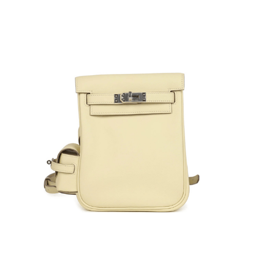 HERMES Kelly Jump Backpack Jaune Milton