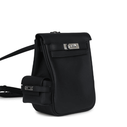 HERMES Kelly Jump Backpack Black