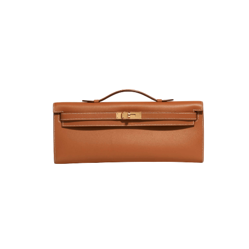 HERMES Kelly Cut Clutch Swift Gold