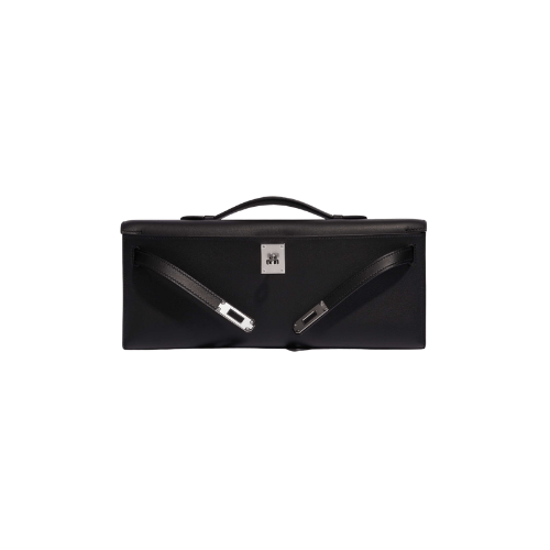 HERMES Kelly Cut Clutch Black