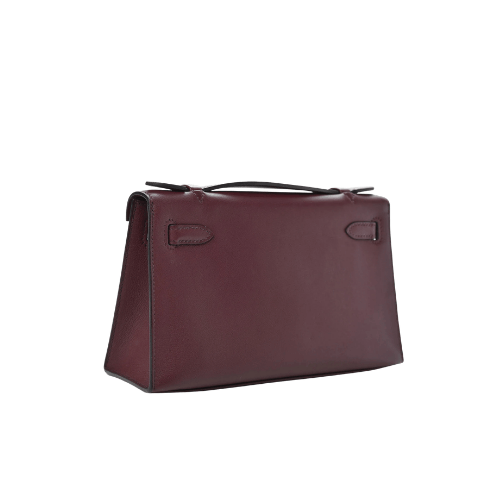 HERMES Swift Kelly Pochette Clutch Bordeaux