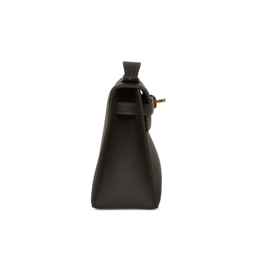 HERMES Mini Kelly bags in Bai Brun Swift leather
