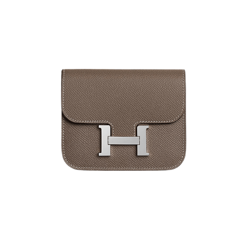 HERMES Constance Slim wallet étoupe