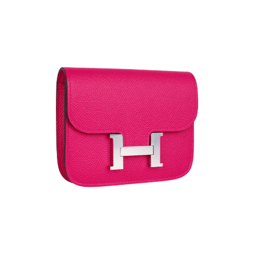 HERMES Constance Slim wallet vibrant pink