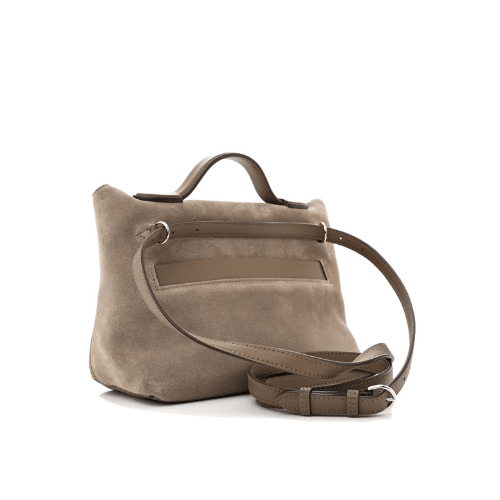 HERMES Grizzly 24/24 21 bag in Gris Caillou and Etoupe,