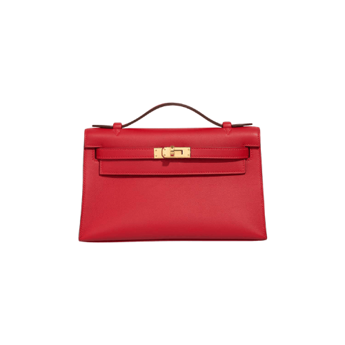 HERMES Kelly Pochette Red