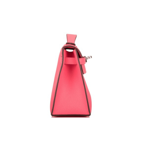 HERMES Kelly Pochette Rose Azalee