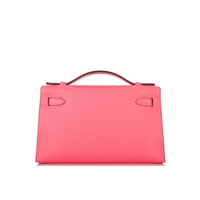 HERMES Kelly Pochette Rose Azalee