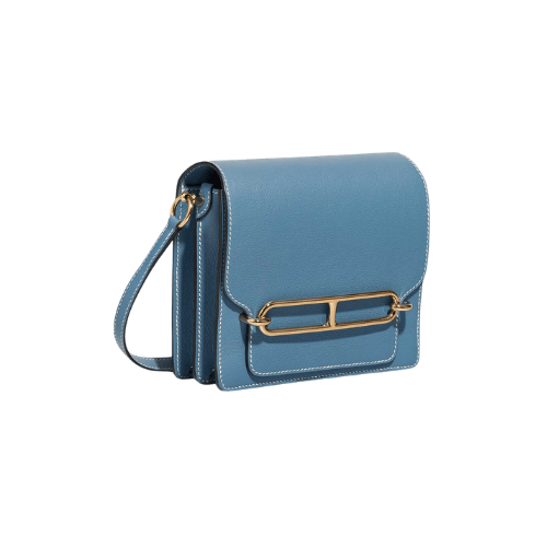 HERMES Roulis Mini shoulder bag Bleu Jean