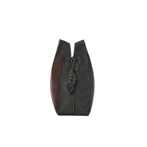 LOEWE Flamenco clutch nappa calfskinblack/burgundy