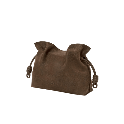 LOEWE Medium Flamenco clutch grained nubuck