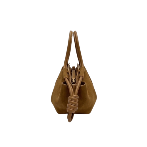 LOEWE Loewe Hobo suede texture light brown