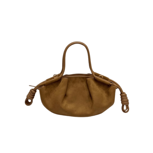 LOEWE Loewe Hobo suede texture light brown