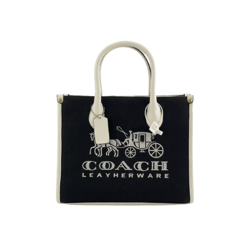 COACH Coach Ace Tote 26 bag black white