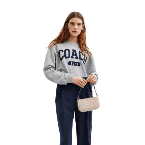 COACH Nolita 19 In Signature Canvas (Sand/Chalk)