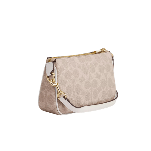 COACH Nolita 19 In Signature Canvas (Sand/Chalk)
