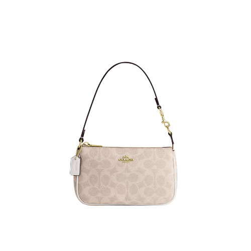 COACH Nolita 19 In Signature Canvas (Sand/Chalk)
