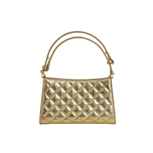CHANEL metallic gold handbag