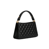CHANEL black quilted leather shoulder bag