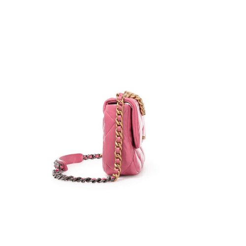 CHANEL 19 Flap Bag Lamb (Pink)