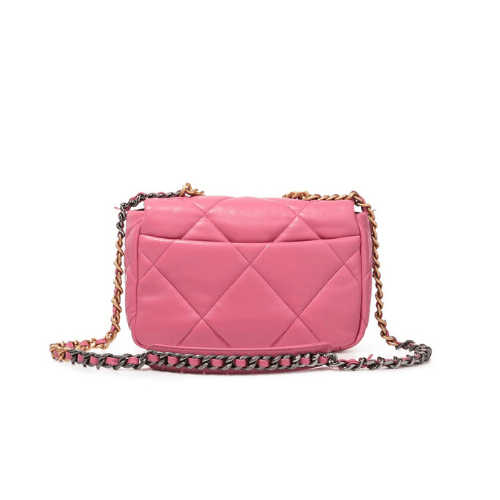CHANEL 19 Flap Bag Lamb (Pink)