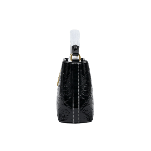 TORY BURCH Eleanor small handbag patent leather Black