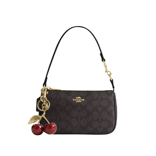 COACH Nolita 19 In Signature Canvas (Walnut Black)