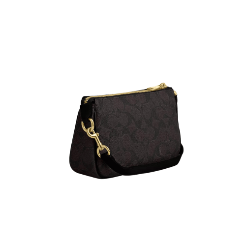 COACH Nolita 19 In Signature Canvas (Walnut Black)