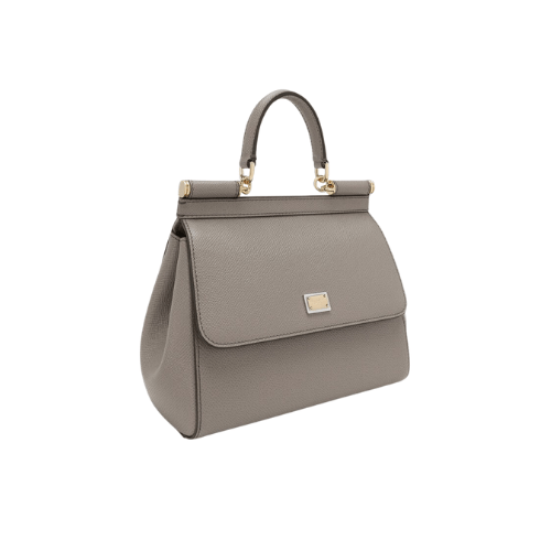 DOLCE & GABBANA Sicily handbag Dauphine leather (Beige)